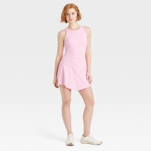 Open Box - JoyLab - Women's Scallop Detail Active Dress - JoyLab Light Pink